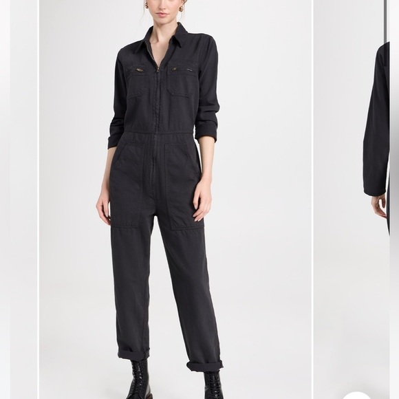 MOTHER The Specialist Jumpsuit Ankle In Black S - Picture 1 of 10